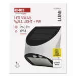 Oprawa LED Garden LUMI solarna z PIR, 240lm, biała, neutralna biel
