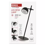 Lampa biurkowa LED SOPHIE, ładowalna, czarna