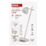Lampa biurkowa LED SOPHIE, ładowalna, biała
