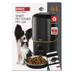 GoSmart Karmidło Pet Care z kamerą, 4 l, czarne, Wi-Fi