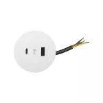 SIMON 400 TS4-3120000-130 SIMON 400 ładowarka USB A+C; kabel 20 cm; biały