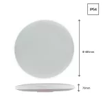 NYMPHEA BLACK & WHITE RINGS 40W WW 230V 115st IP54 FI485x70 BIAŁY/CZARNY OKRĄGŁA