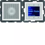 B.x Radio Touch DAB+, Bluetooth z głośnikiem biały połysk