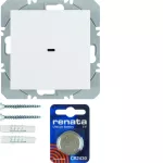 B.X/S.1 KNX RF quicklink Przycisk 1-kr płaski biały