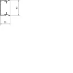 tehalit.LF Kanał elektroinstalacyjny PVC 30x60mm, szary