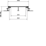 tehalit.BK Kanał współpoziomy boczna folia ochronna BKF 400x(105-150)mm stal