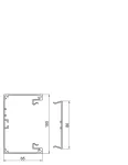 tehalit.BRAP Podstawa kanału, 65x100, alu anodyzowany