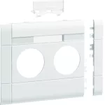 tehalit.WA Maskownica 2-krotna z polem opisowym ABS bezhalogenowy 120mm biały