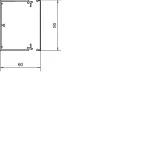 tehalit.LFH Kanał elektroinstalacyjny bezhalogenowy 60x90mm, biały