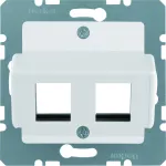 B.3/B.7 Płytka czołowa do gniazda modularnego Krone, biały/aks
