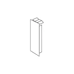 tehalit.LF/ateha Końcówka 30x30mm jasnoszary