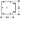tehalit.GBA Podstawa 50x50mm alu anodyzowany