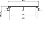 tehalit.BK Kanał współpoziomy boczna folia ochronna BKF 600x(65-110)mm stal