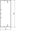 tehalit.LF Kanał elektroinstalacyjny PVC 60x190mm, biały