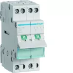 Modułowy przełącznik instalacyjny I-II punkt wspólny od dołu 2P 16A 230VAC
