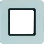 Q.7 Ramka 1-krotna do modułu podświetlenia LED, alu aksamit, lakierowany