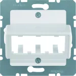 Płytka czołowa do 3 MINI-COM Module, biały