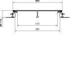 tehalit.BK Kanał współpoziomy boczna folia ochronna BKFD 600x(65-110)mm stal