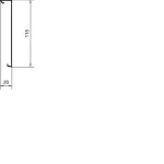 tehalit.SL Pokrywa 20x115 czarny