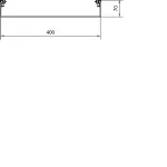 tehalit.AK Podstawa kanału napodł 2-str skos pokrywy 400x70mm stal