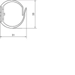 tehalit.VK flex 30 Kanał grzebieniowy L=500mm jasnoszary