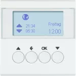 S.1/B.3/B.7 Żaluzjowy łącz. czas. z wyśw. ster. żaluzj., biały