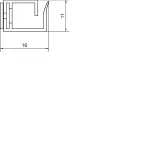 tehalit.VK flex 10 Kanał grzebieniowy L=250mm samoprzylepny jasnoszary