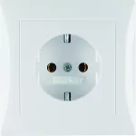 S.1 Gniazdo SCHUKO komplet biały