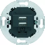 Mechanizm gniazda USB ładowania do serii obrotowych, 3.0 A 230 V, antracyt, mat