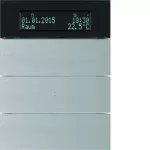 B.IQ Przycisk 3-kr z reg. temp. i wyśw. aluminium