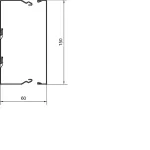 tehalit.LFS Kanał stalowy 60x150mm, ocynk