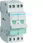 Modułowy przełącznik instalacyjny I-II punkt wspólny od dołu 2P 25A 230VAC