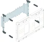 univers N 300x500mm podzespół dla wyłączników mocy H3+ 2xP250 +napęd silnikowy