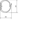 tehalit.VK flex 20 Kanał grzebieniowy L=500mm jasnoszary