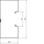 tehalit.BRS Podstawa 100x210mm stal biały