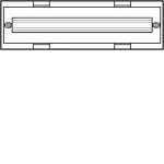 univers N Blok dla aparatów modułowych montowanych poziomo 1x24M 150x500mm