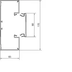 tehalit.BRP Kanał PVC podstawa 65x170, biały