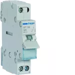 Modułowy przełącznik instalacyjny I-0-II punkt wspólny od góry 1P 32A 230VAC