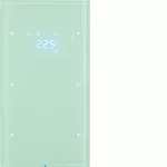 R.3 Sensor dotykowy 2-krotny z reg. temp., szkło, biały