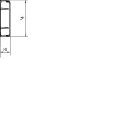 tehalit.ateha Kanał 20x75 L=2,0m, biały