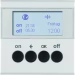 B.Kwadrat/B.7 KNX RF quicklink Łącznik czas. ster. żaluzj. i mech. zas., alu mat