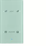 KNX TS Sensor dotykowy 2-krotny konfigurowalny, szkło, alu
