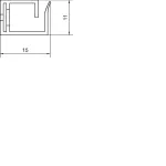 tehalit.VK flex 10 Kanał grzebieniowy L=250mm jasnoszary