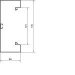 tehalit.BRS Podstawa 65x170mm pokrywa 120 stal biały