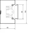 tehalit.BRS Podstawa 85x130mm stal biały
