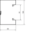 tehalit.BRS Podstawa 85x130mm stal biały