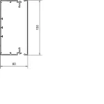 tehalit.LF Kanał elektroinstalacyjny PVC 60x150mm, szary