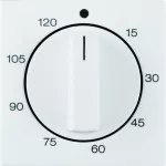B.X/S.1 Płytka czoł. pokręt. reg. do mech. łącz. czas. 120 min, biały