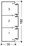tehalit.GBA Podstawa 50x161mm alu anodyzowany