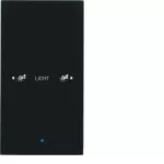 KNX TS Sensor dotykowy 1-krotny konfigurowalny, szkło, czarne